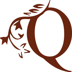 Alphabet art color signs letters design