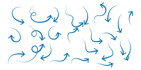 Doodle spiral arrows icon. Design quirky twist zigzag line, spring coil, curve wave. Vector illustration