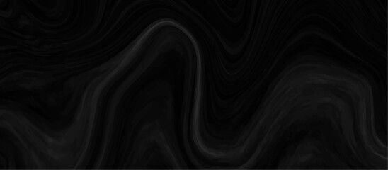 Black and grey liquid marble pattern texture natural background.  Liquify Swirl black and gray color art. Beautiful drawing with the divorces and wavy lines in gray tones. 