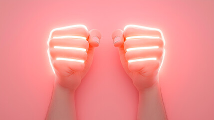 Male fist digital illustration on a color background. International Day. Concept banner for the presentation of the fight for your rights, justice and equality with space for text. Nelson Mandela.