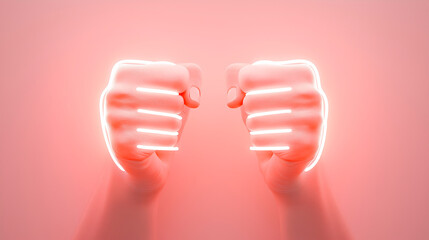 Male fist digital illustration on a color background. International Day. Concept banner for the presentation of the fight for your rights, justice and equality with space for text. Nelson Mandela.