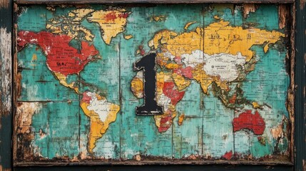 Vintage World Map Art