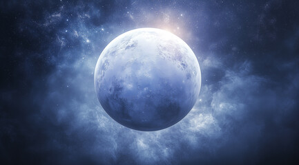 Obraz premium a moon in the galaxy