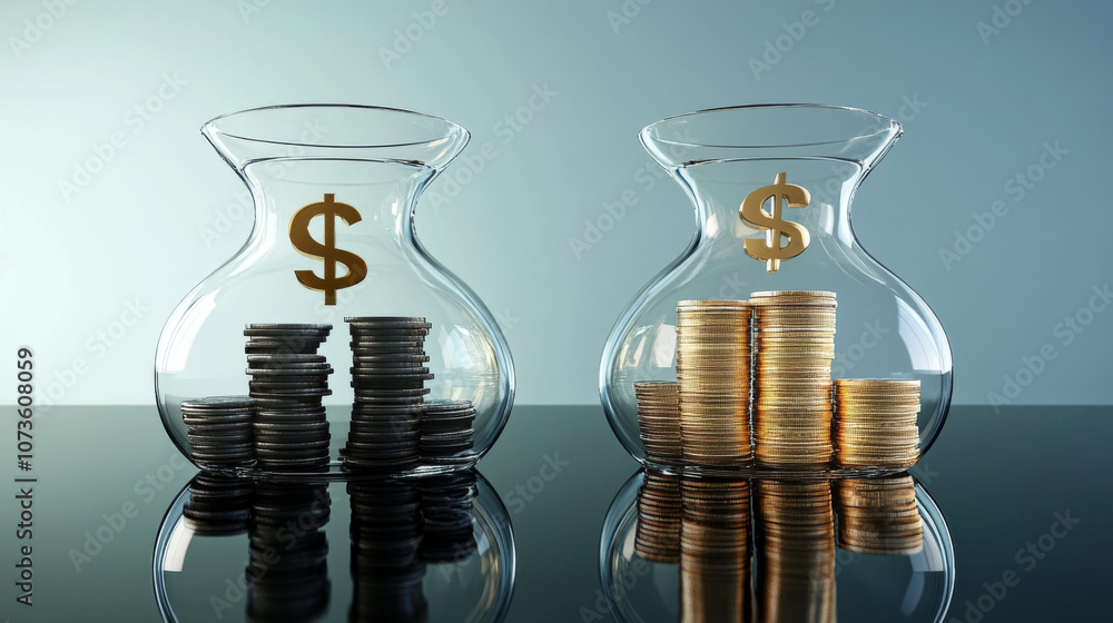 Poster comparing bond yield and loan funding:exploring return and risk dynamics