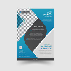 A4 Modern Creative flyer design template, professional corporate business flyer layout design illustration
