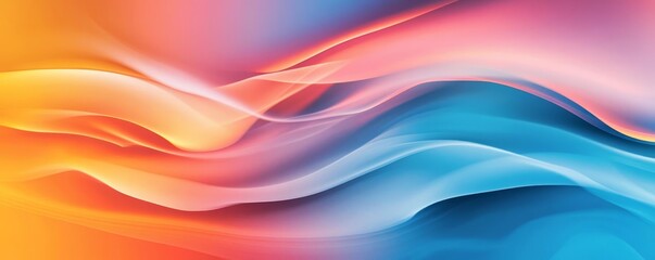 Obraz premium Dynamic lighting on abstract smoke patterns, vibrant and otherworldly feel