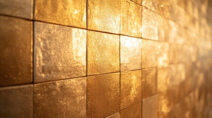 Naklejka premium Golden Mosaic Tiles