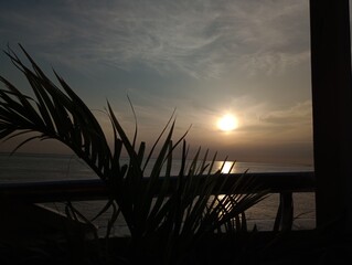 sunset over the river23