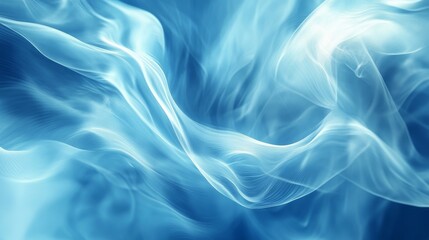 Obraz premium Mystical Blue Smoke Art