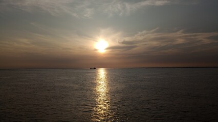 sunset over the river19