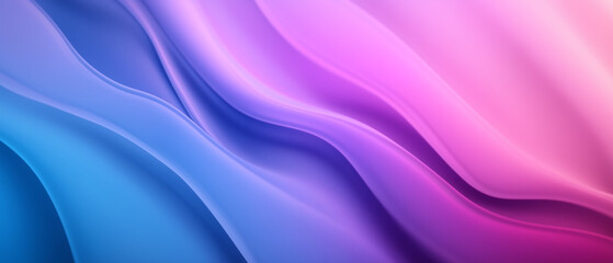 Obraz premium Purple and violet abstract background with waves and neon glow, blurry light lines, gradient background