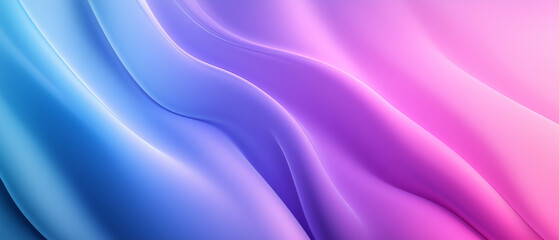 Obraz premium Purple and violet abstract background with waves and neon glow, blurry light lines, gradient background