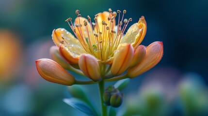 Fototapeta premium Stunning Close-Up of Orange Flower