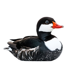 Colorful Duck on a White Background