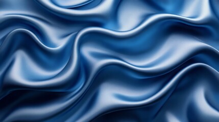 Obraz premium Blue Satin Fabric Background