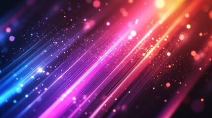 Vibrant Abstract Light Trails