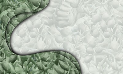 tropical plant background design. presentation and power point design concept with typography space area. foliage, leaves, nature or island themes