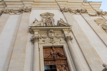 Main entrance of Dominican church of St. Maria Rotunda, Vienna