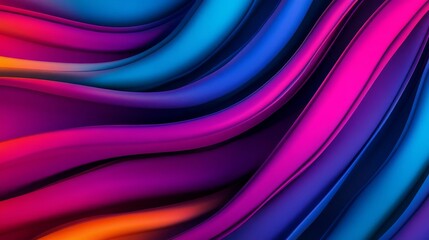 Obraz premium Abstract design with vibrant colors illuminated by intense artificial light, modern and sleek style