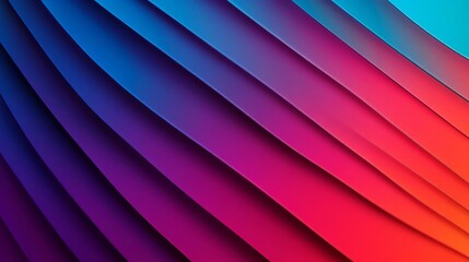 Abstract design with vibrant colors illuminated by intense artificial light, modern and sleek style