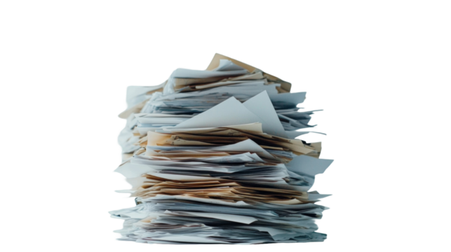 Pile of business papers