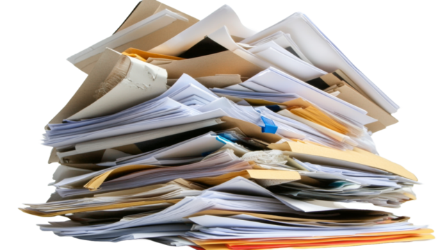 Pile of business papers