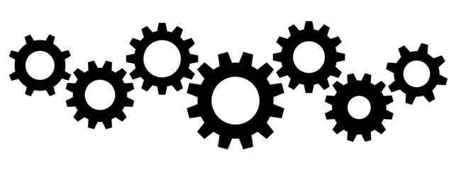 gear wheels reflecting machine, engineering, maintenance, service, support etc concept.