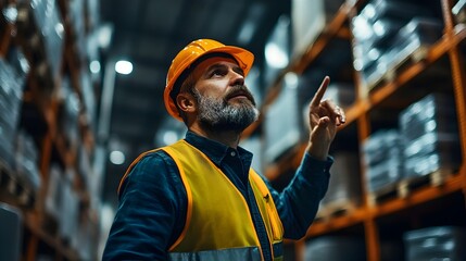 Warehouse Supervisor Providing Clear Instructions to a Team Member to Ensure Seamless Coordination Proper Procedures and Efficient within the Warehouse Facility