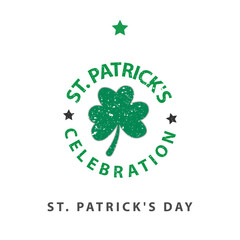 St. Patrick's Day  vector design white background