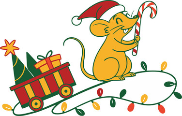 Santa claus with gifts