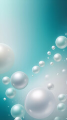 vertical Pearl White, Rich Teal glowing gradient background, a soft grainy noise texture with shimmering highlights and Smooth Transitions for a dynamic effect