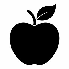 apple on black