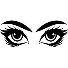 Fototapeta premium black and white eye