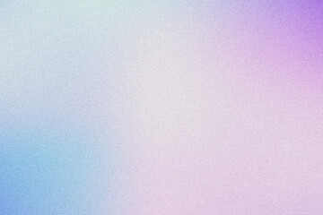 Pastel tone purple, pink and blue gradient defocused abstract grainy background