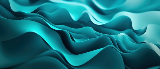 Obraz premium Explore the fluid beauty of abstract gradients in teal and blue for modern aesthetics