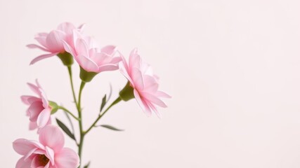 Minimalist pink flower background with soft focus, perfect for romantic or feminine designs, background