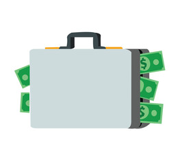 A full suitcase of money. 
Business Briefcase Full Of Money