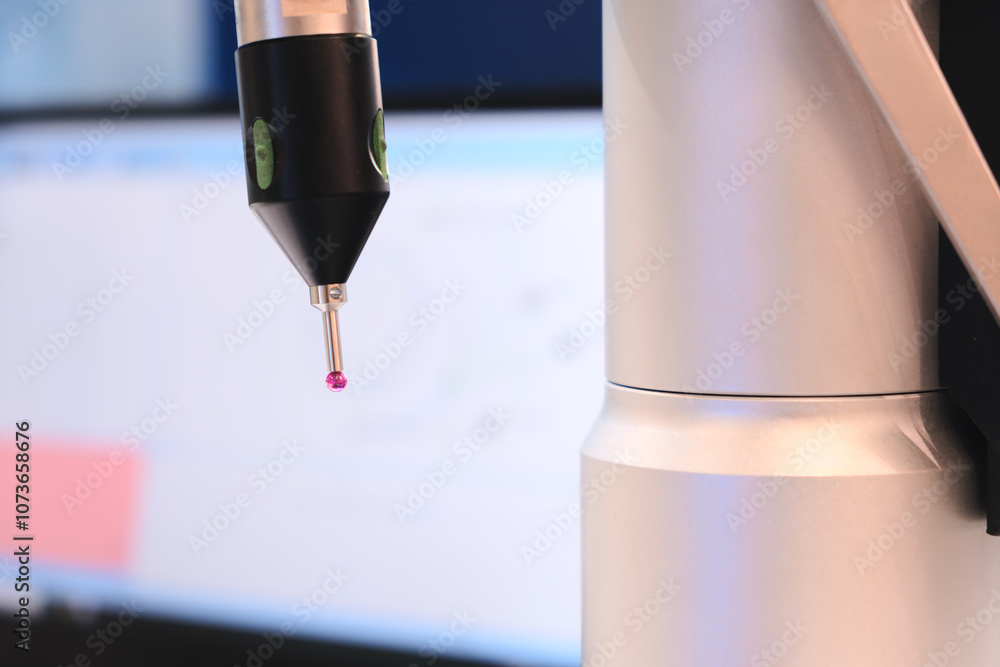 Poster a machine is drilling a hole into a piece of metal. the machine is a cnc machine, which means it is 