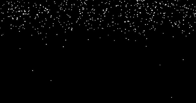 Snow falling with alpha channel