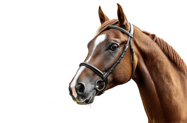 Portrait of a horse in PNG, AI