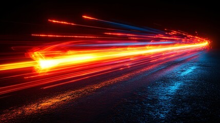 Vibrant Neon Light Arrow Pointing Right Direction