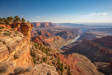 Grand Canyon South Rim View, Colorado River