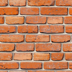 High-resolution seamless red brick wall is a seamless image that can be used as a tile pattern, wallpaper or background for various graphic works.