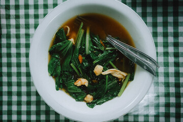 green soup with mint