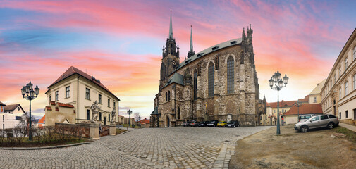 Petrov, Cathedral of St. Peter and Paul. City of Brno - Czech Republic - Europe.