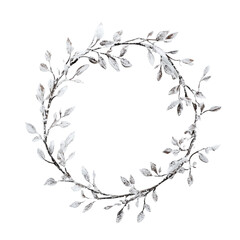 christmas wreath isolated on white