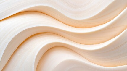 Fototapeta premium Soft Waves of Creamy Textures Ideal for Backgrounds, Culinary Designs, and Artistic Projects Featuring Light Beige and Cream Tones for a Subtle Aesthetic Appeal