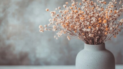 Dried Flowers in a Vase