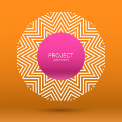Abstract geometric background. Design poster with the flat figures. Vector illustration.