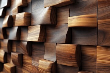 Abstract Wooden Wall Panel Background Texture